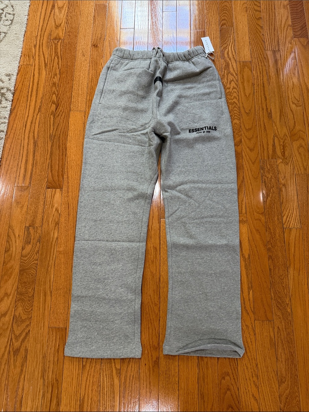 Essentials Gray Pull-On Sweatpants with Logo